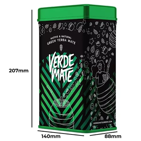 Yerbera - Tin Can + Verde Mate Grøn Hindbær Vitalitet 0,5 kg 