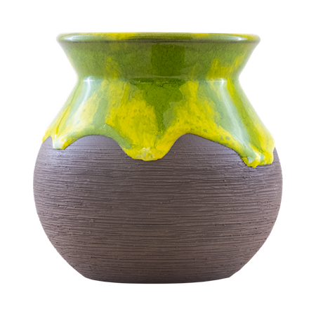 Ceramic Mate Tea Cup - ARCILLA green