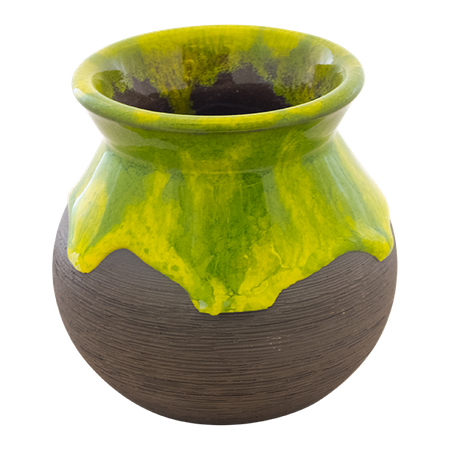 Ceramic Mate Tea Cup - ARCILLA green