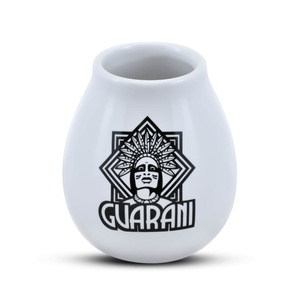 Mate-kop i keramik hvid 350 ml - Guarani