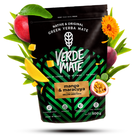 Verde Mate grøn mango og maracuya 0,5 kg