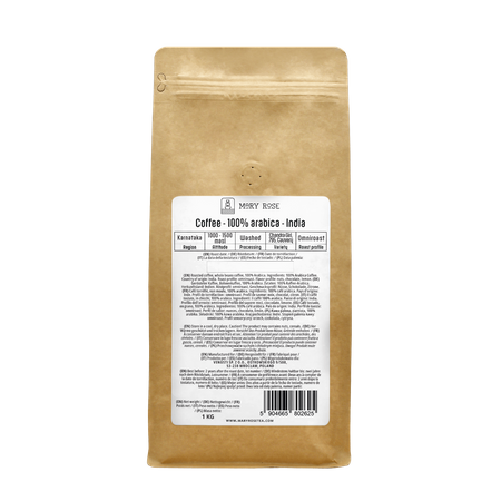 Mary Rose - hel bønnekaffe Indien Karnataka premium 1kg