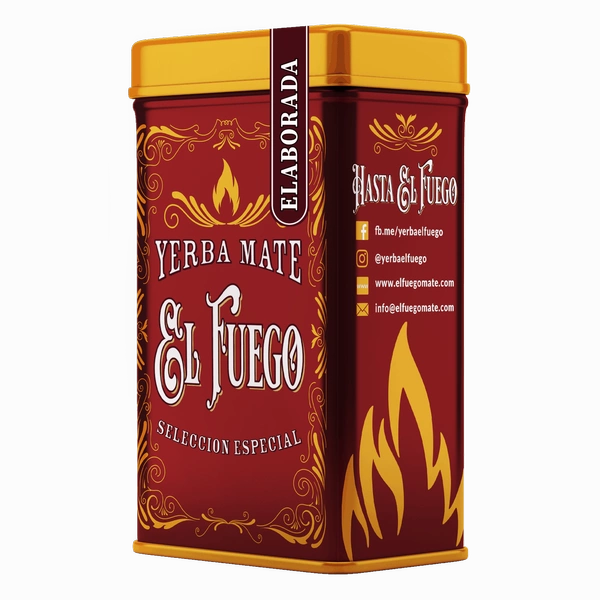 Yerbera - blikdåse + El Fuego Elaborada 0,5 kg 