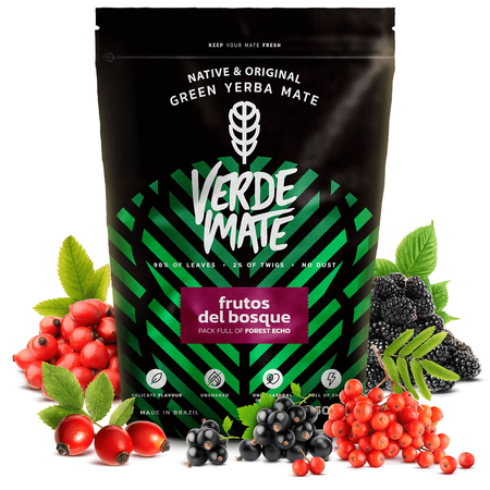 Yerba Verde Mate Grøn Frutos del Bosque 0,5kg