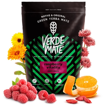 Verde Mate Grøn Hindbær Vitalitet 0,5 kg