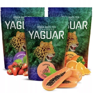 Yerba Mate sæt Yaguar 3x 0,5 kg