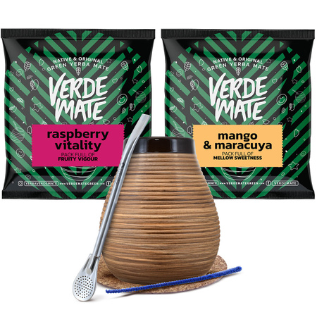 Yerba mate-sæt Bombilla Kalabas