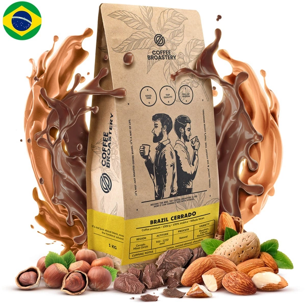 Coffee Broastery - Helbønnekaffe Brazil Cerrado Premium 1kg