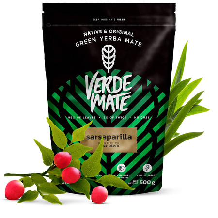 Gavesæt Yerba Verde Mate Sarsaparilla 0,5kg 