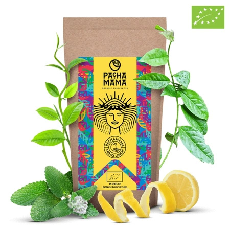 Guayusa Pachamama Menta Limón - økologisk certificeret - mynte og citron - 100g