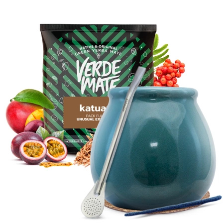 Yerba mate sæt Verde Mate keramisk kalabas bombilla