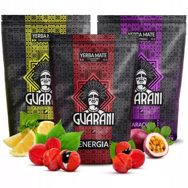 Yerba Mate Guarani 3x500g Forskellige blandinger