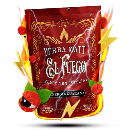 Yerba Mate sæt Verde Mate El Fuego Energia 2x500g + tilbehør