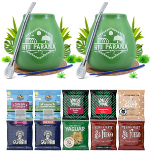 Yerba Mate Sæt TIL TO Kalabas Bombilla