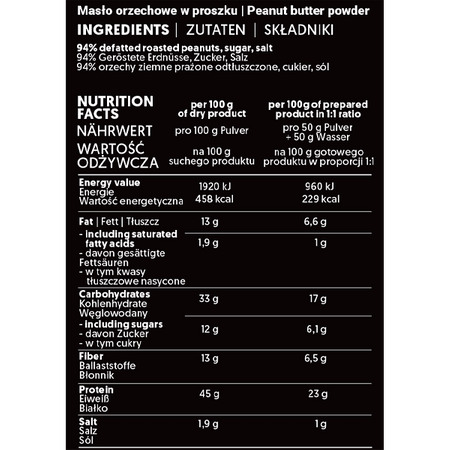 Nustino jordnøddesmør i pulverform 3x200g