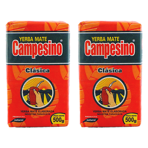 Yerba Mate-sæt 2x Campesino Classica Elaborada Con Palo 0,5kg