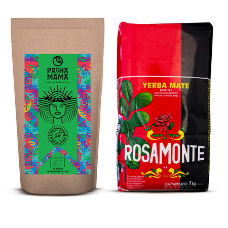 Sæt: Yerba Mate + Guayusa Pachamama 1500g