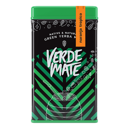 Yerbera - dåse + Verde Mate Grøn Naranja Tropico 0,5 kg 