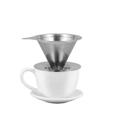 Kaffebrygger i metal – Dripper Hario V60-02