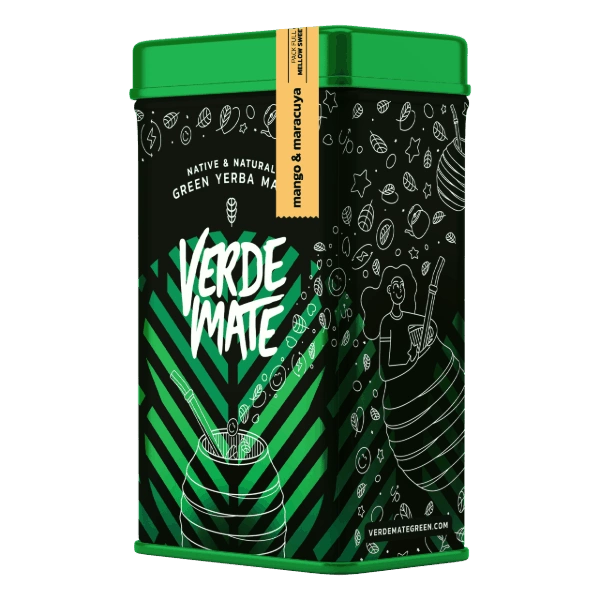 Yerbera - Tin Can + Verde Mate Grøn Mango &amp; Maracuya 0,5 kg 