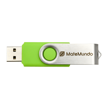 USB-nøgle med Mate Mundo-logo