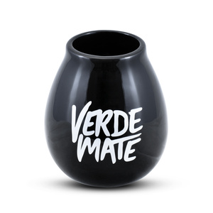 Gourde keramik sort - Verde Mate - 350ml