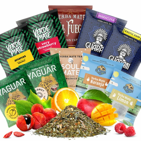 Yerba Mate BEDST TIL START 10x50g KUN FRUGT