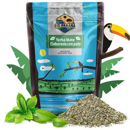 Yerba Mate sæt Rio Parana Energia Elaborada 2x500g + tilbehør