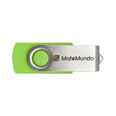 USB-nøgle med Mate Mundo-logo