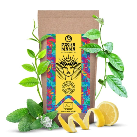 Guayusa Pachamama Menta Limón - økologisk certificeret - mynte og citron - 100g