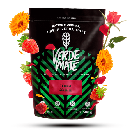 Yerba Verde Mate Grøn Fresa 0,5kg