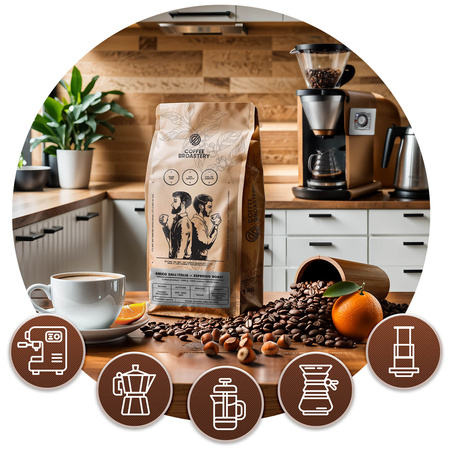 Coffee Broastery - Helbønnekaffe Amico dall'Italia Espresso Roast 1kg