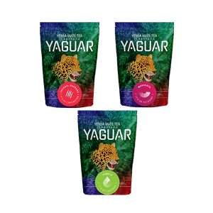 Yerba Mate Yaguar sæt forskellige typer 3x500g