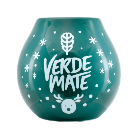 Keramisk kalabas med Verde Mate-logo - Vintertid 350 ml