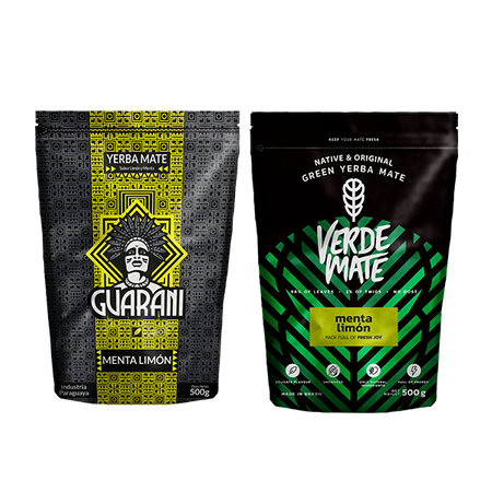 Guarani Menta Limon 500g + Verde Mate Grøn Menta Limon 500g