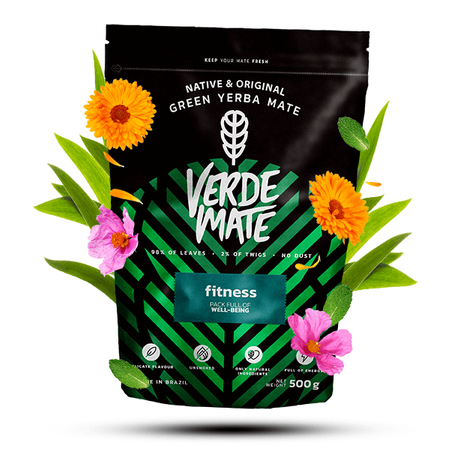 Verde Mate Green Fitness 0,5 kg 500 g - brasiliansk yerba mate-te med frugt og urter