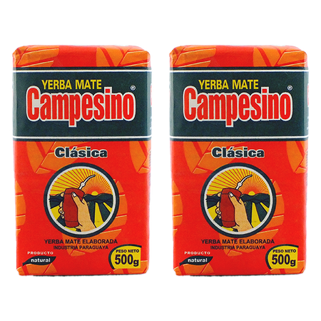 Yerba Mate-sæt 2x Campesino Classica Elaborada Con Palo 0,5kg