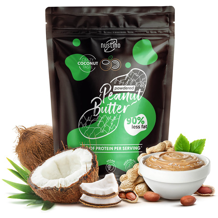 Nustino - jordnøddesmør i pulverform - Coconut 400g